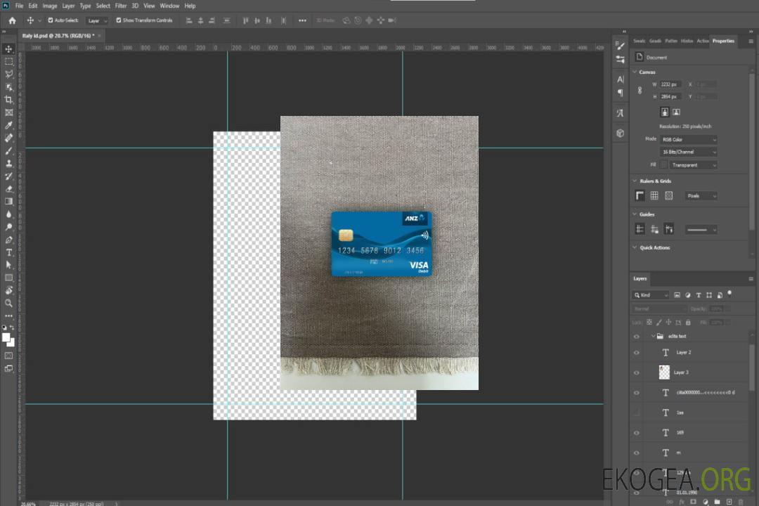 Kiribati ANZ Bank visa carte de débit photolook avant template Kiribati ANZ Bank visa carte de débit photolook avant template